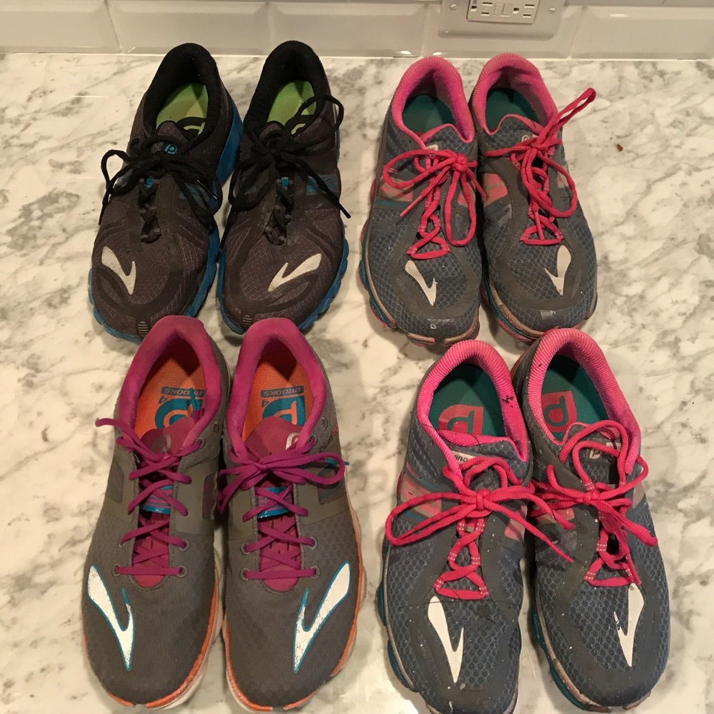 Lot of women's 10.5 Brooks Pure running shoes