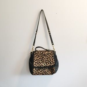 COACH calf hair leather crossbody