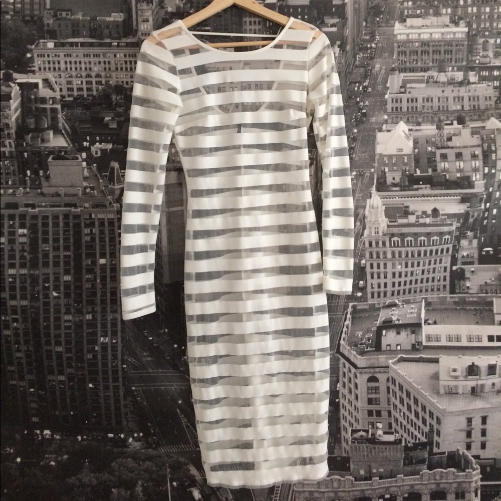 Kardashian style long sleeve dress