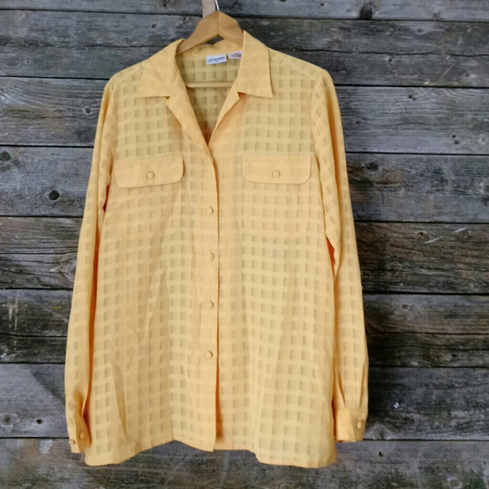 Sheer 12 tall long sleeve button down shirt