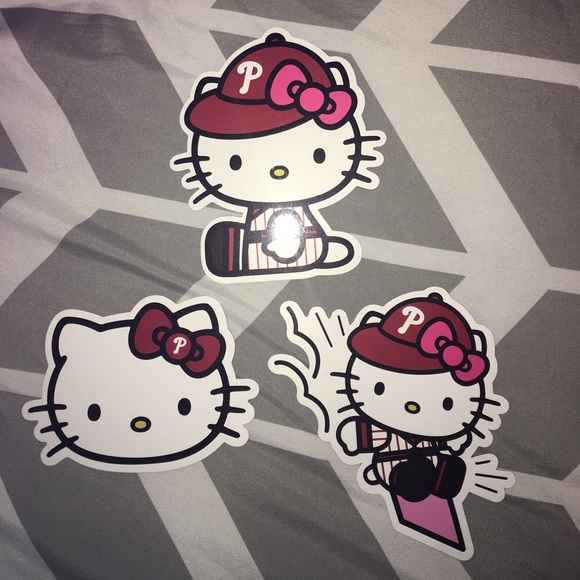 Hello Kitty Phillies Car Magnet - 3 available! - Picture 1 of 1