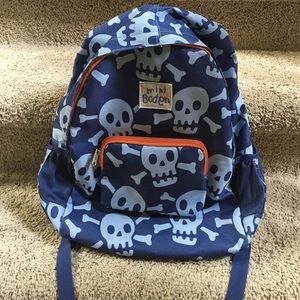 Mini Boden preschool skull backpack - Like New!