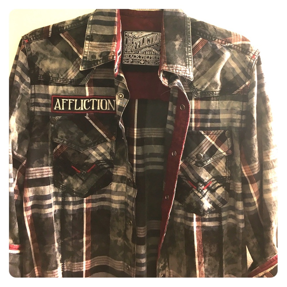 Affliction Button Front Shirt