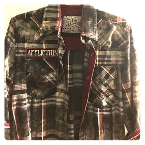 Affliction Button Front Shirt