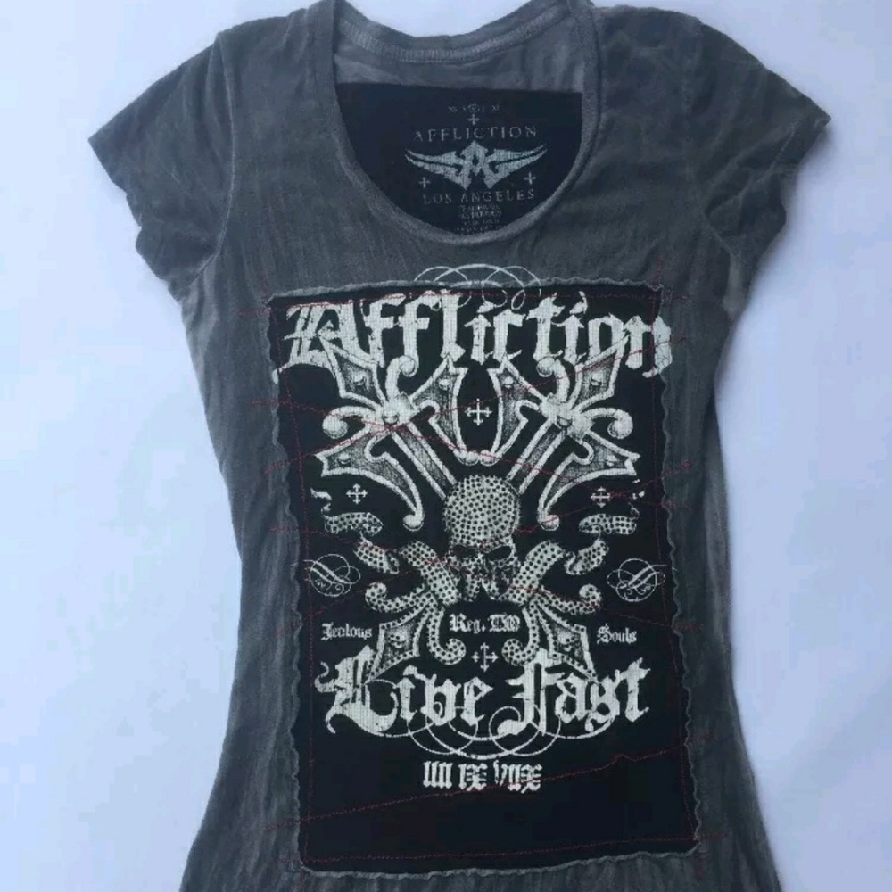 Affliction Beaded Shirt