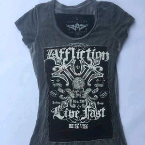 Affliction Beaded Shirt