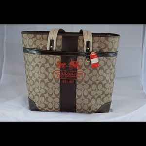 COACH coated canvas tote
