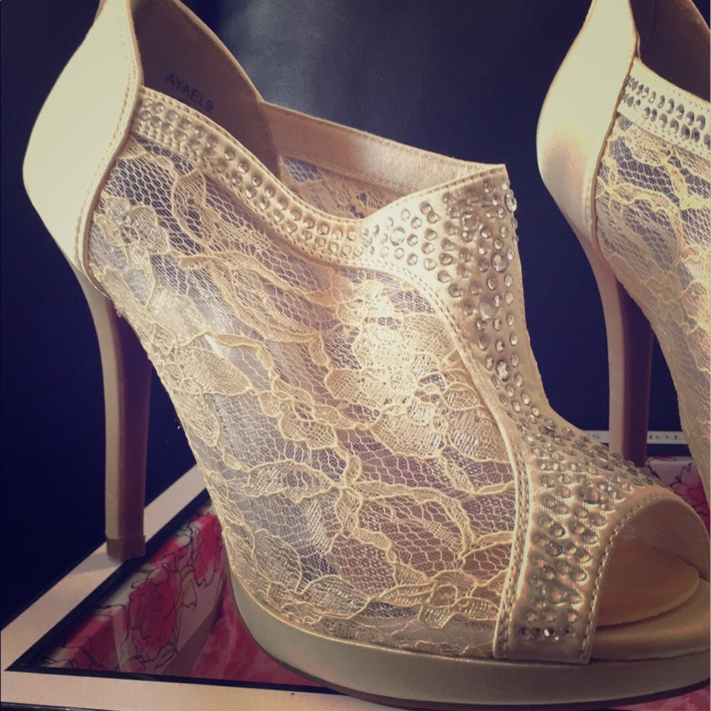 New Wedding Bride Peep Toe Heels - David's Bridal