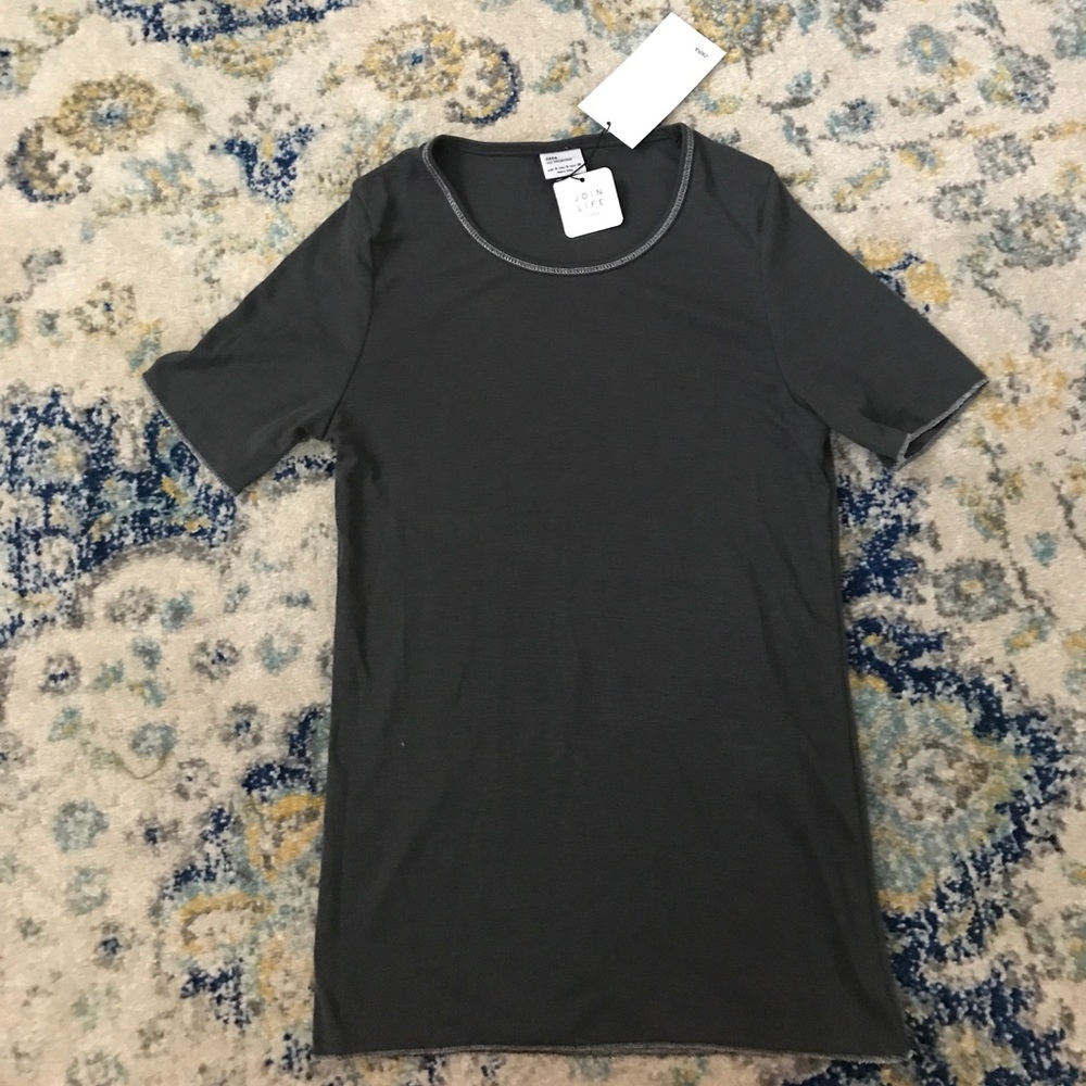 NWT Charcoal Gray Zara Tee