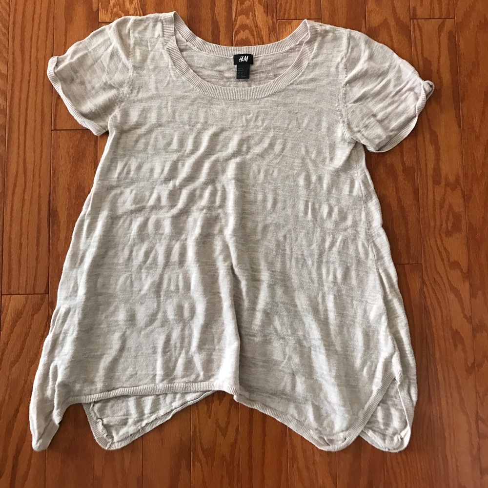 H&M Knit Flowy Striped Shirt