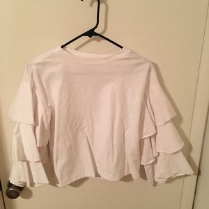 Long Ruffle Sleeve H&M Shirt