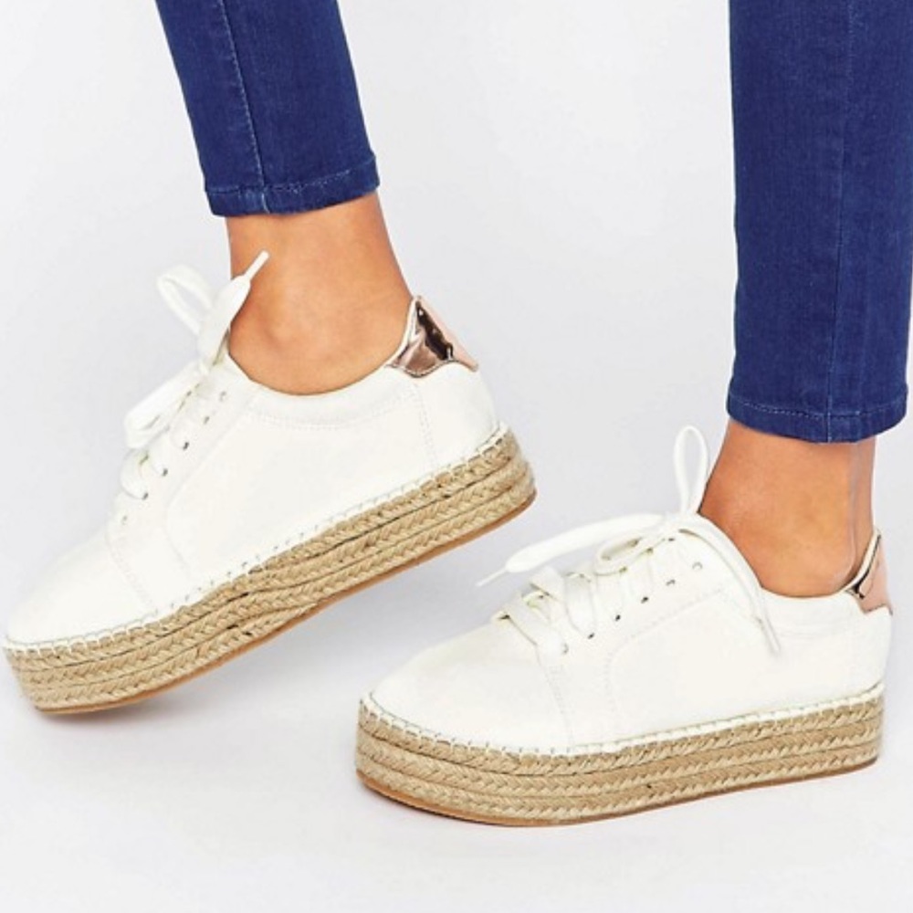 ASOS JINGA Chunky Lace Up Espadrilles