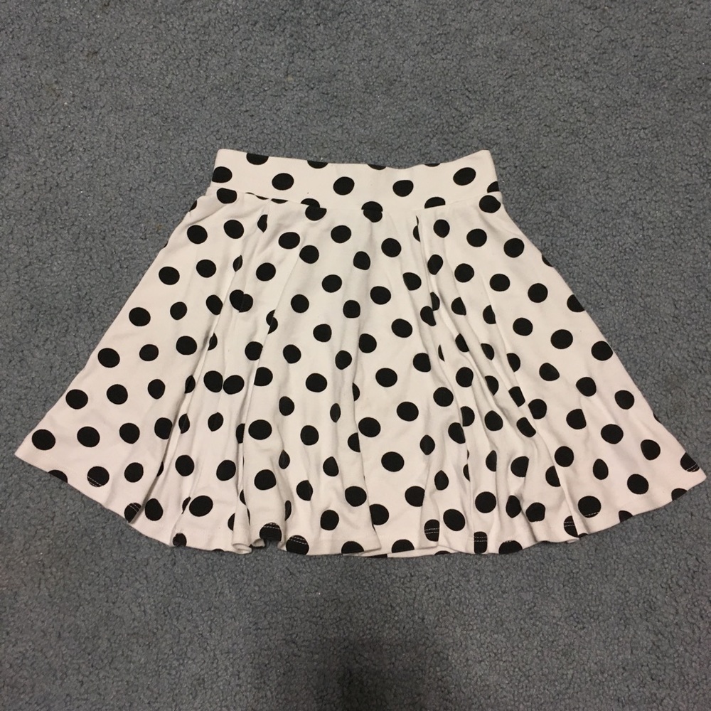 Polka dot circle skirt