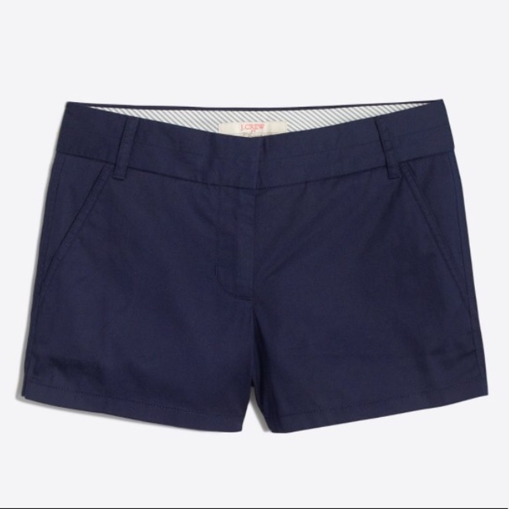 J. Crew Factory Navy Chino Shorts