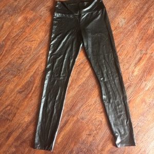 Charlotte Russe faux leather high waisted leggings