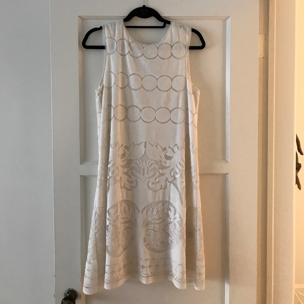 Max Studio White Lace Dress size M
