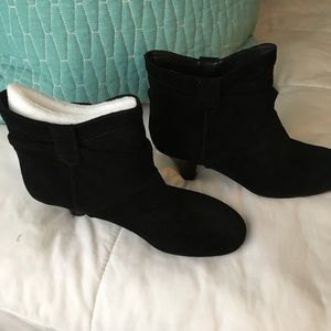 Nine West black ankle boots.