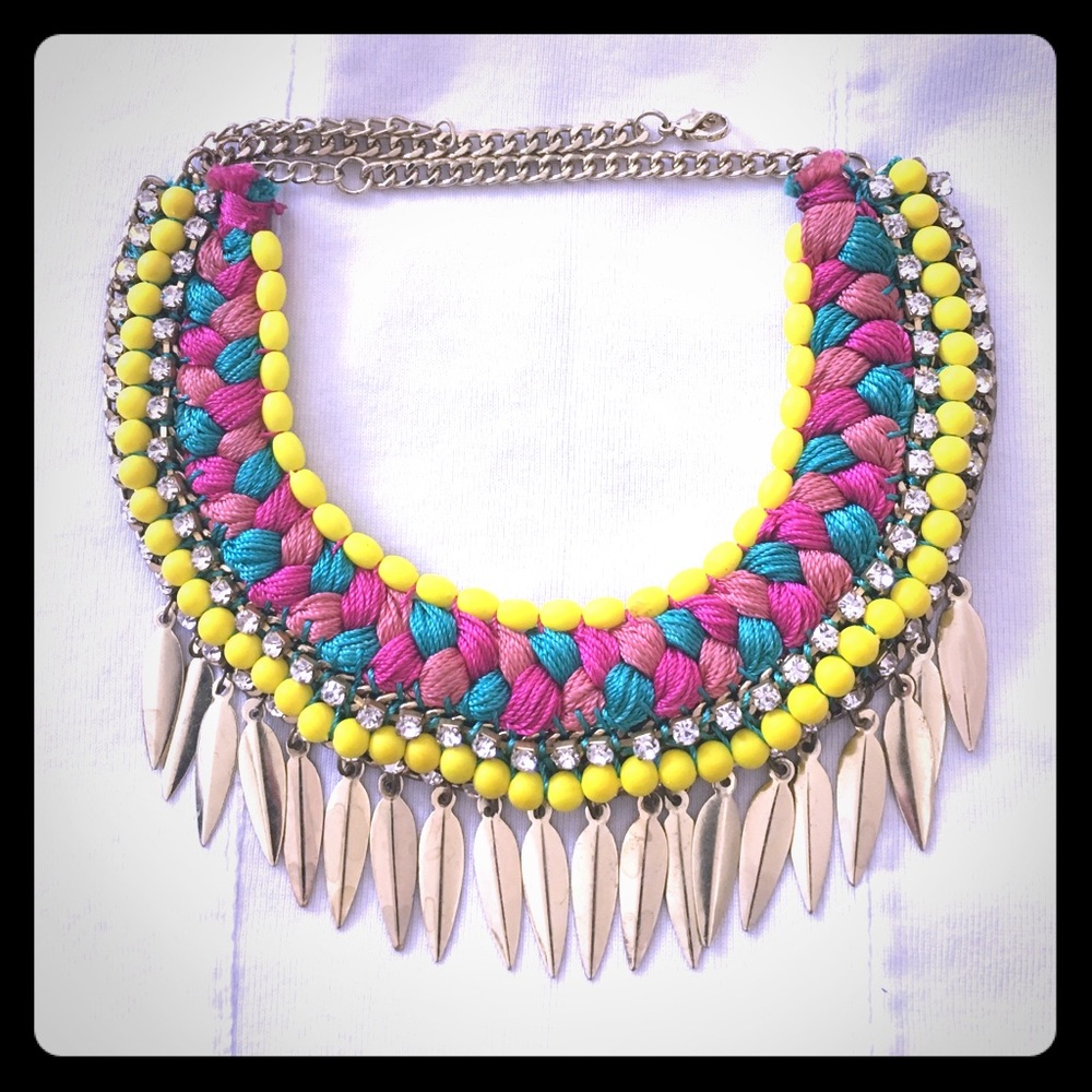 Anthropologie statement necklace.