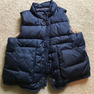 Navy Toddler puffer vest