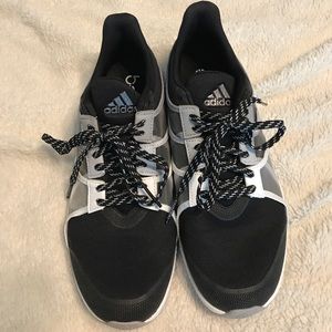Adidas Bounce black athletic sneakers