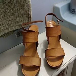 Platform wedge sandal