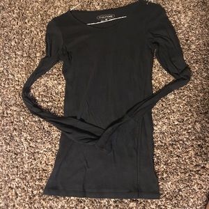 Long sleeve solid black shirt