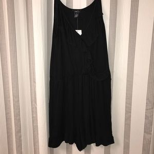 Black ruffled Rue 21 romper