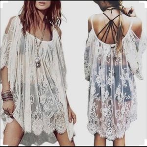 Boho chic lace dress