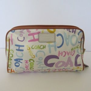 Gently used Coach cosmetic bag