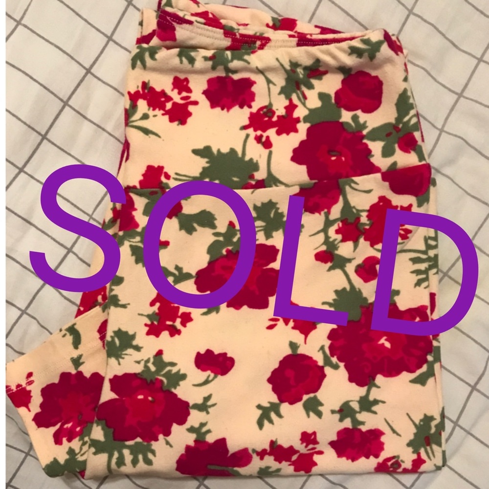 Lularoe OS Floral Leggings