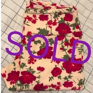 Lularoe OS Floral Leggings
