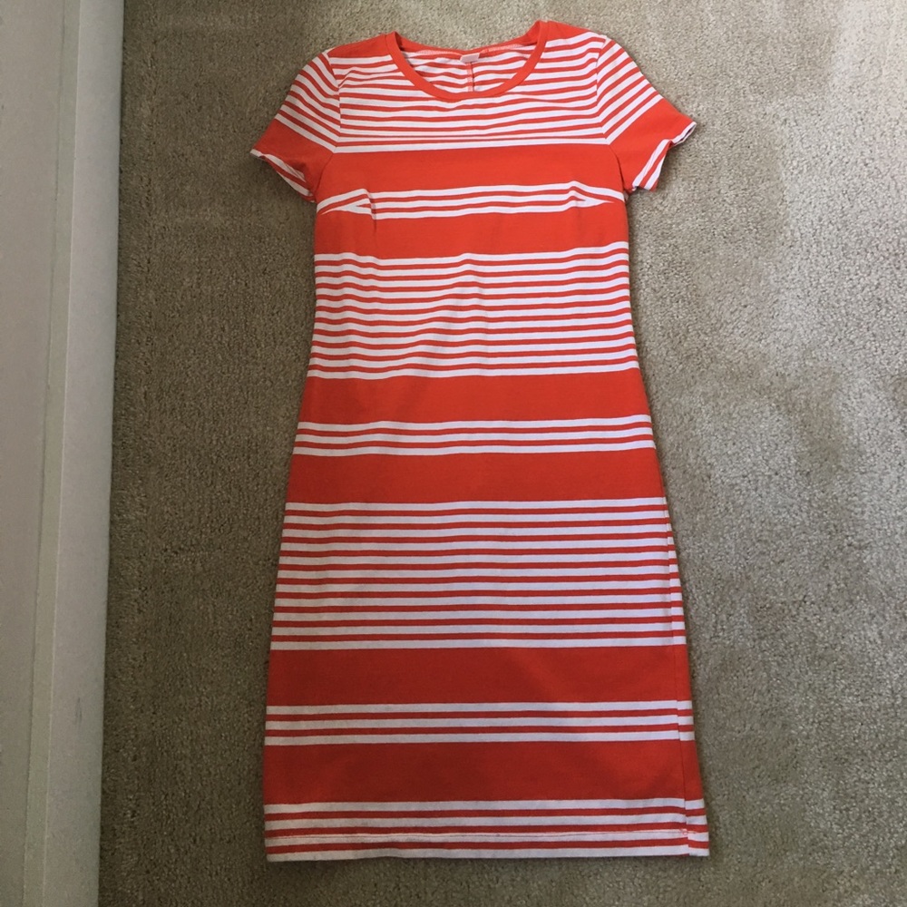 Fitted striped dress