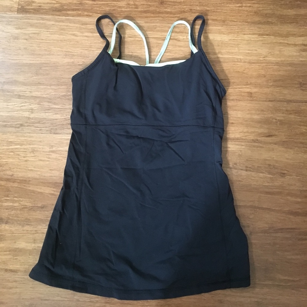 Strapping black and yellow Lucy workout top - SOLD