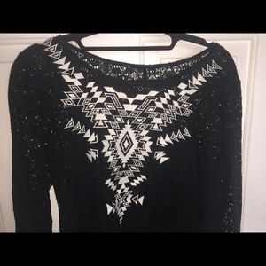 Black lace dress from Express