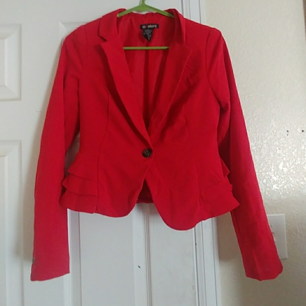 Beautiful red suit jacket
