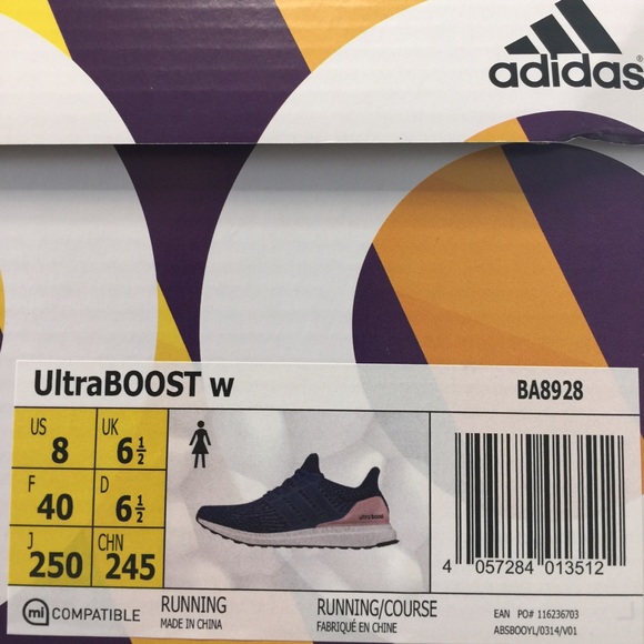 Women's Adidas UltraBoost Mystery Blue Size 8 - Picture 8 of 8