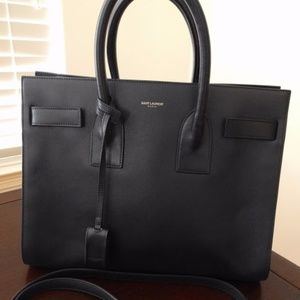 Navy Saint Laurent Sac De Jour Small Purse Handbag