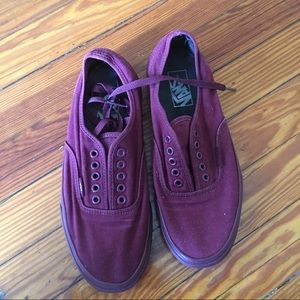 Burgundy Vans Sneakers