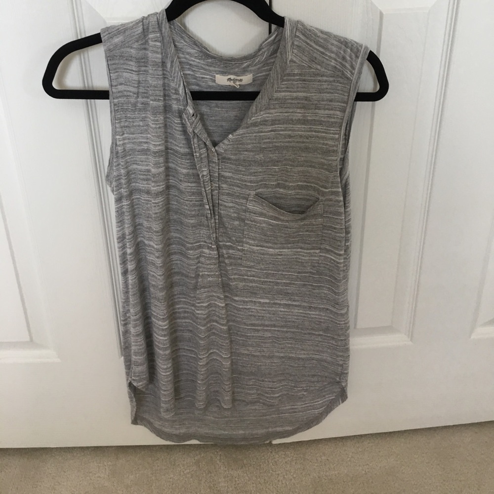 Madewell gray muscle tank size small