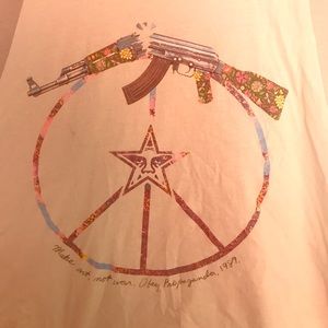 OBEY open back tank (make love not war)