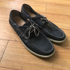 Blue loafers