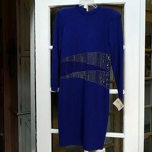 St. John blue dress-vintage