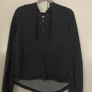 Patagonia blue pull over hoodie