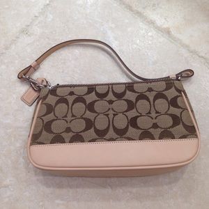 Small Coach purse, classic pattern