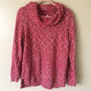 Croft & Barrow Cowl Neck Red Sweater