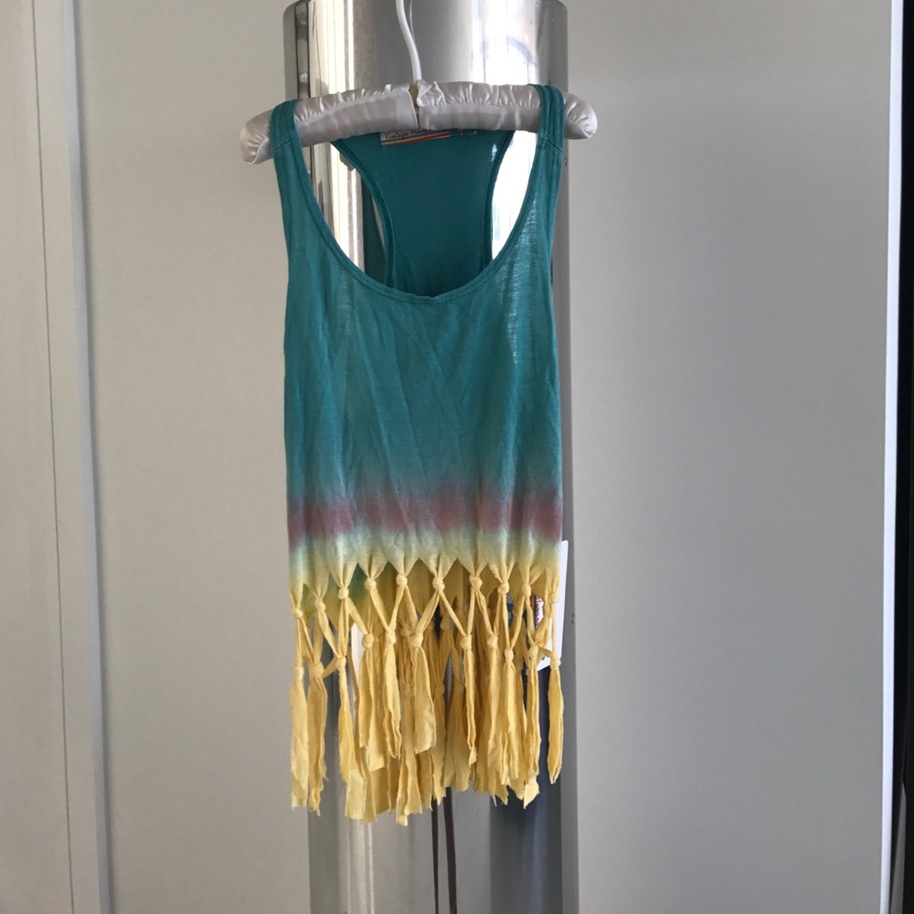 Vintage Havana tie dye knotted tank top