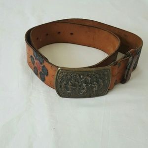 HUBE leather women's belt