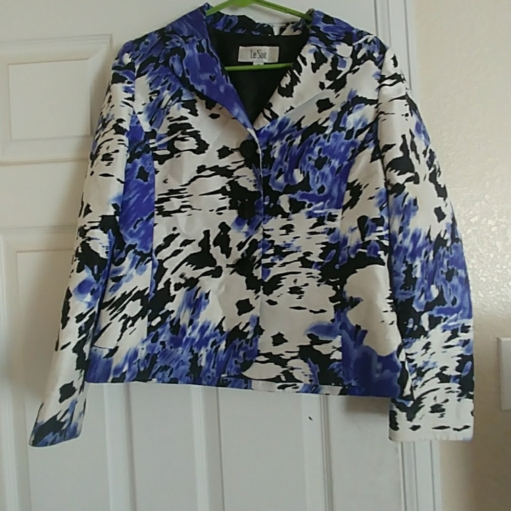 Beautiful blue and white suit jacket