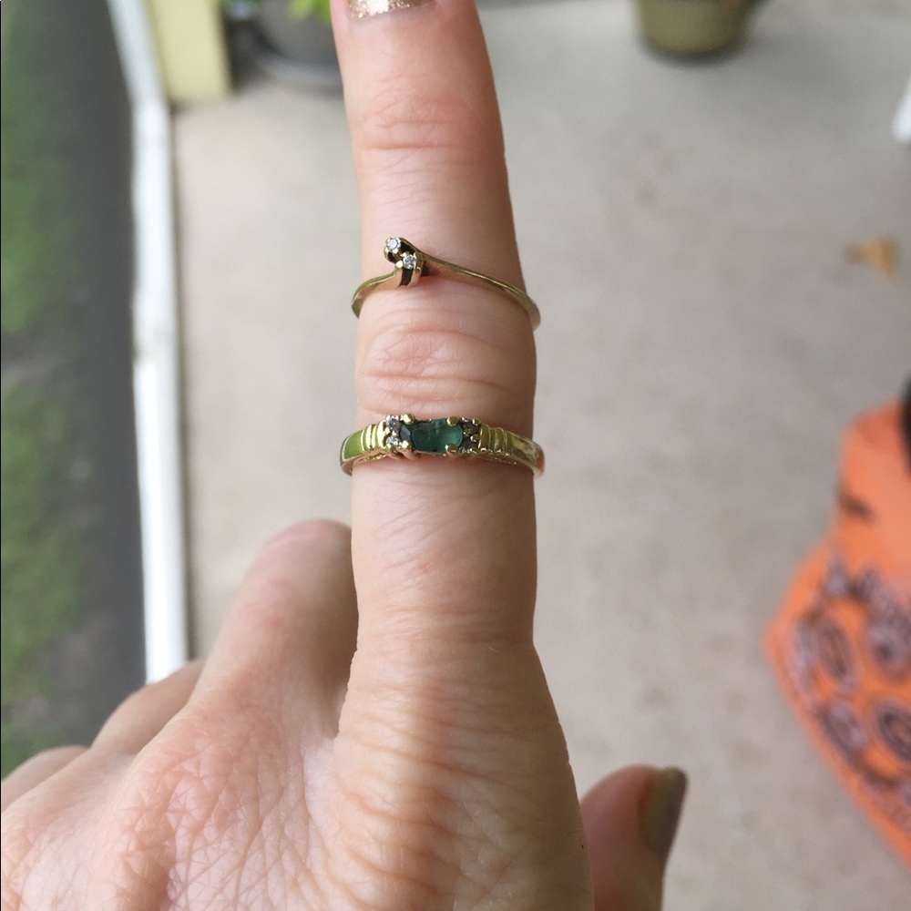 Damaged gold rings