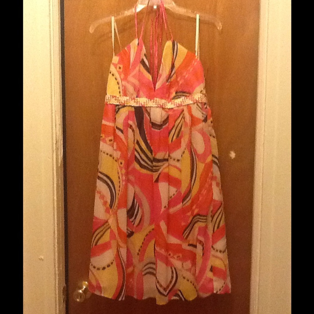Printed Halter Dress